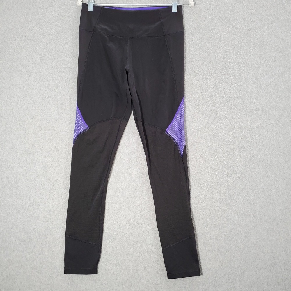 Victorias Secret VSX Women Activewear Pants M Black Legging Mesh Yoga